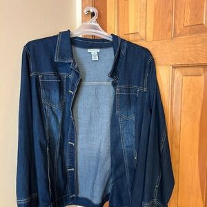 Catherine’s NWOT dark navy jean jacket size 2X